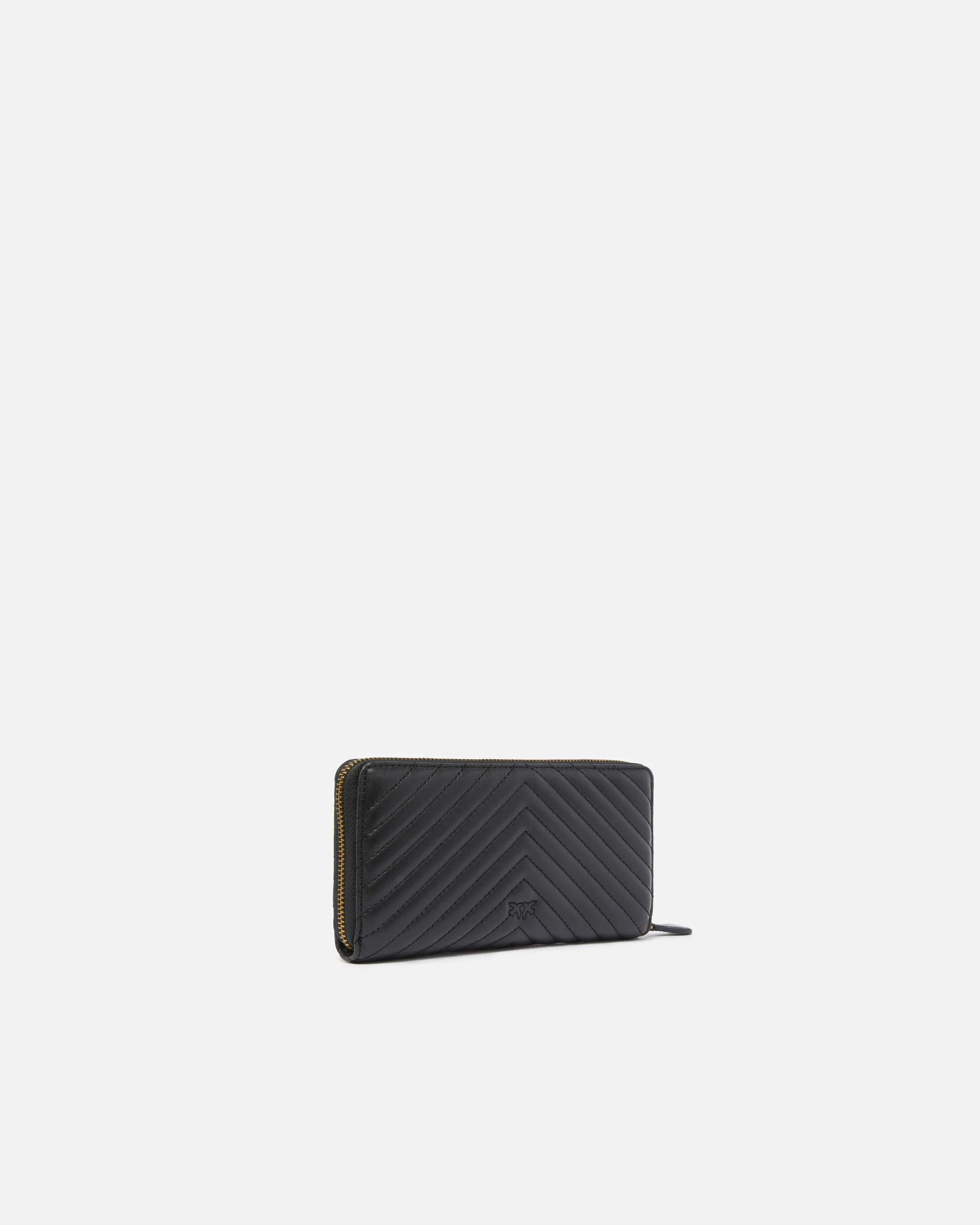 Zip-around wallet in chevron-patterned nappa leather - Image 2